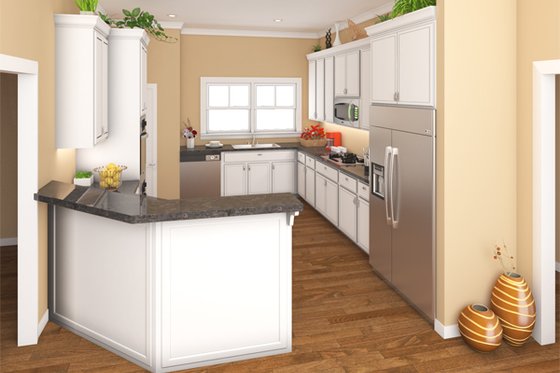 Interior - Kitchen for Craftsman House Plan #21-309 - 4 bed, 2.5 bath