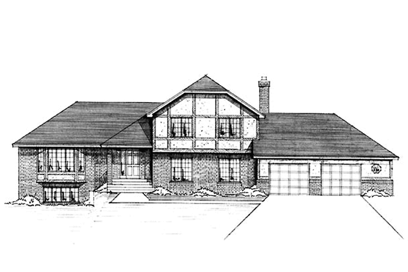 Dream House Plan - Tudor Exterior - Front Elevation Plan #51-765