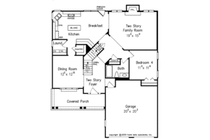 Floor Plan - Main Floor for Country House Plan #927-647 - 4 bed, 3 bath