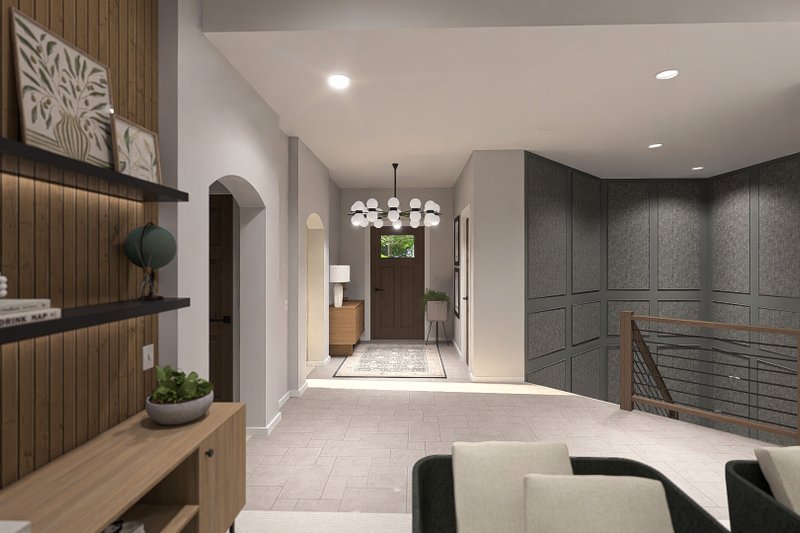 Architectural House Design - Interior - Entry for Farmhouse House Plan #455-211 - 3 bed, 3 bath