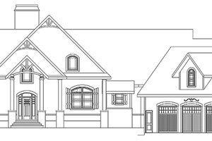 Exterior - Front Elevation 4 for Craftsman House Plan #119-424 - 3 bed, 2.5 bath