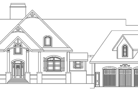 Exterior - Front Elevation 4 for Craftsman House Plan #119-424 - 3 bed, 2.5 bath