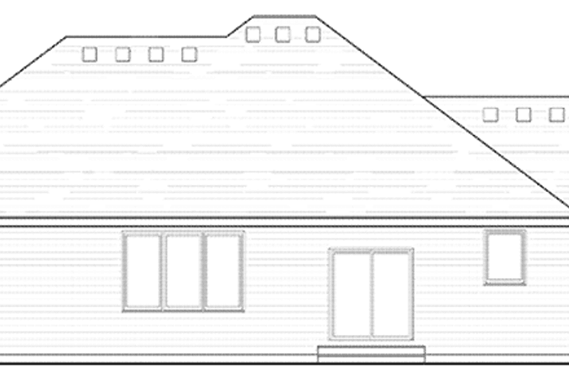 Dream House Plan - Exterior - Rear Elevation for European House Plan #51-971 - 3 bed, 2.5 bath