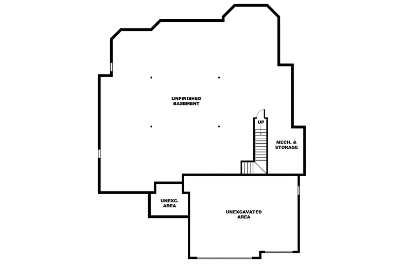 Home Plan - Floor Plan - Lower Floor for Craftsman House Plan #1017-153 - 4 bed, 2.5 bath