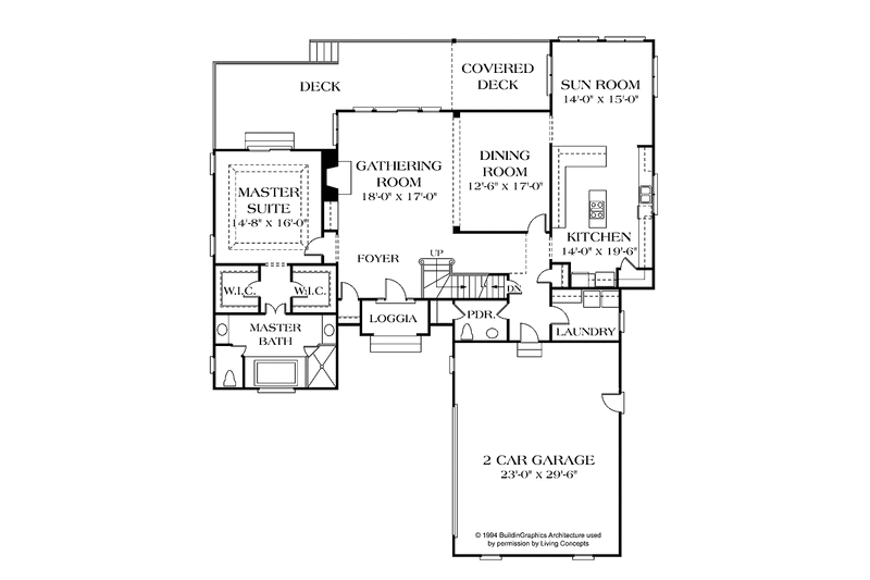 Dream House Plan - Floor Plan - Main Floor for Traditional House Plan #453-436 - 5 bed, 3.5 bath