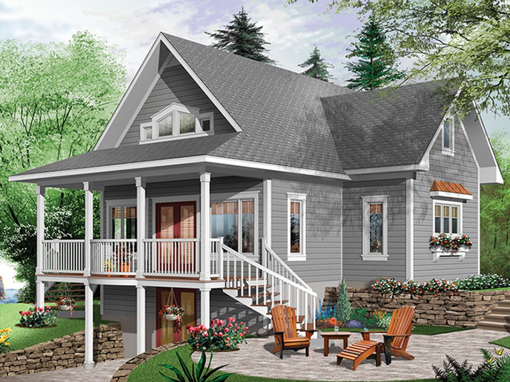 Traditional Style House Plan - 4 Beds 3 Baths 2105 Sq/Ft Plan #23-2609 