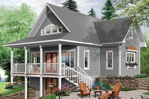 Dream House Plan - Traditional Exterior - Rear Elevation Plan #23-2609