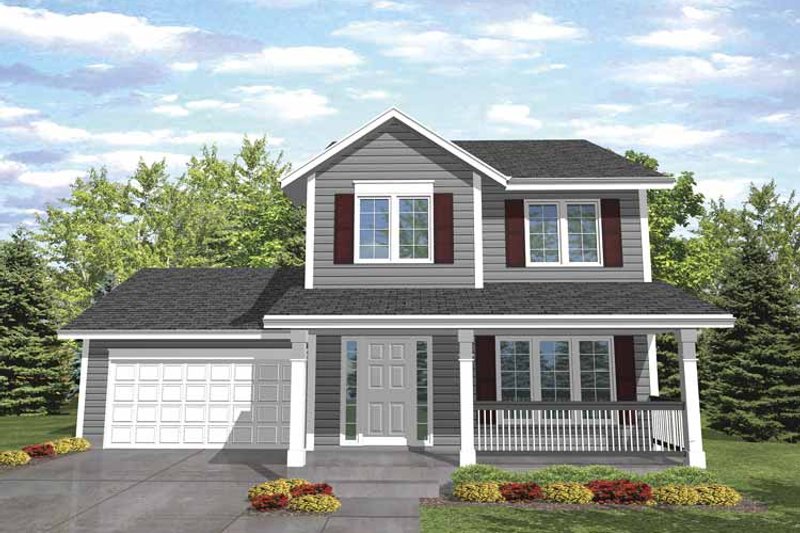 Home Plan - Country Exterior - Front Elevation Plan #320-840