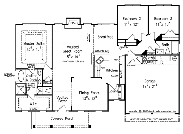 Home Plan - Classical Floor Plan - Main Floor Plan #927-577