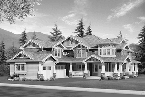 Craftsman Exterior - Front Elevation Plan #132-250