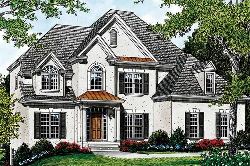 House Design - Traditional Exterior - Front Elevation Plan #453-117