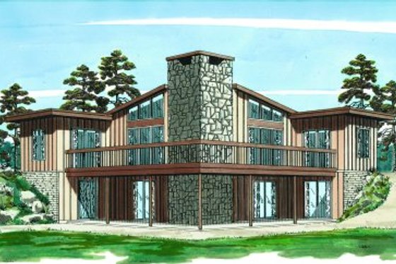 Exterior - Front Elevation House Plan #47-113 - 3 bed, 1 bath