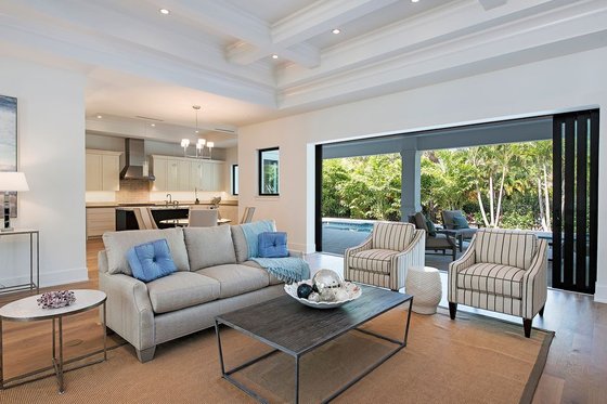 Interior - Family Room 1 for Beach House Plan #548-51 - 4 bed, 5 bath