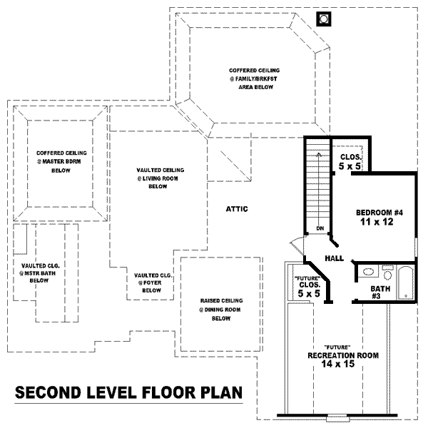 European Floor Plan - Upper Floor Plan #81-1537