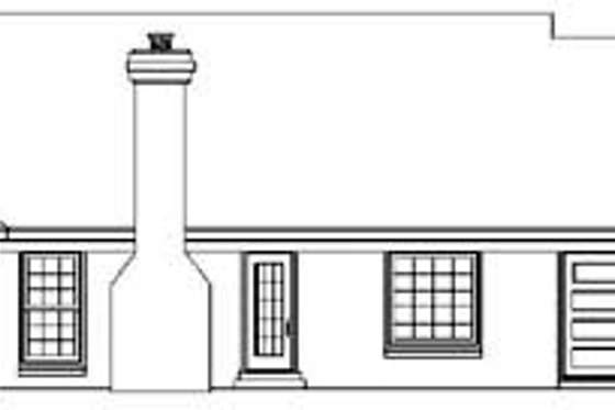Exterior - Rear Elevation for Southern House Plan #81-1019 - 4 bed, 2 bath