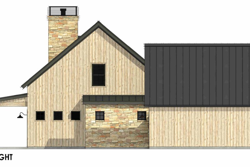 Architectural House Design - Exterior - Other Elevation 1 for Farmhouse House Plan #1096-159 - 3 bed, 2.5 bath