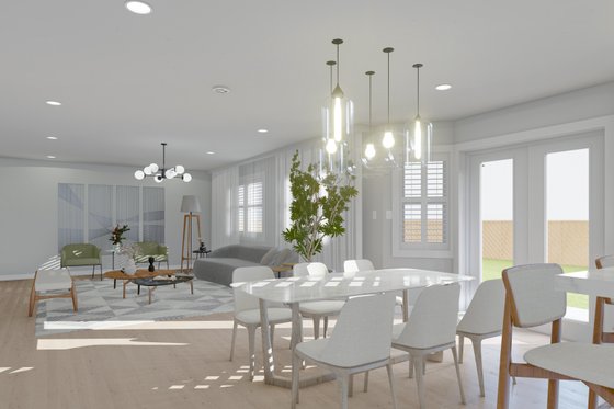 Interior - Dining Room for Traditional House Plan #1060-191 - 3 bed, 2 bath
