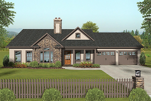 Craftsman style house design, elevation photo