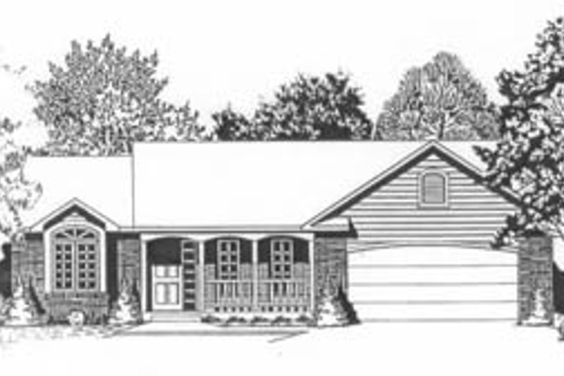 Home Plan - Traditional Exterior - Front Elevation Plan #58-110