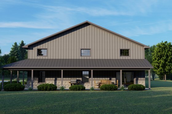 Exterior - Other Elevation for Barndominium House Plan #1064-181 - 3 bed, 3 bath