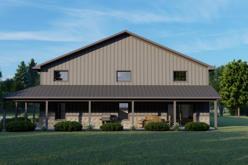 House Plan Design - Exterior - Other Elevation for Barndominium House Plan #1064-181 - 3 bed, 3 bath