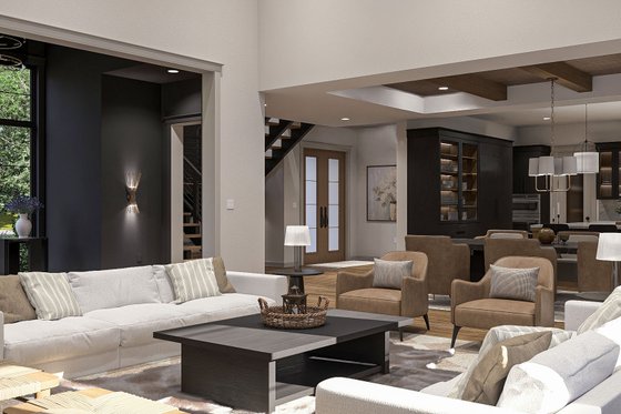 Interior - Family Room for Cottage House Plan #455-675 - 4 bed, 3.5 bath