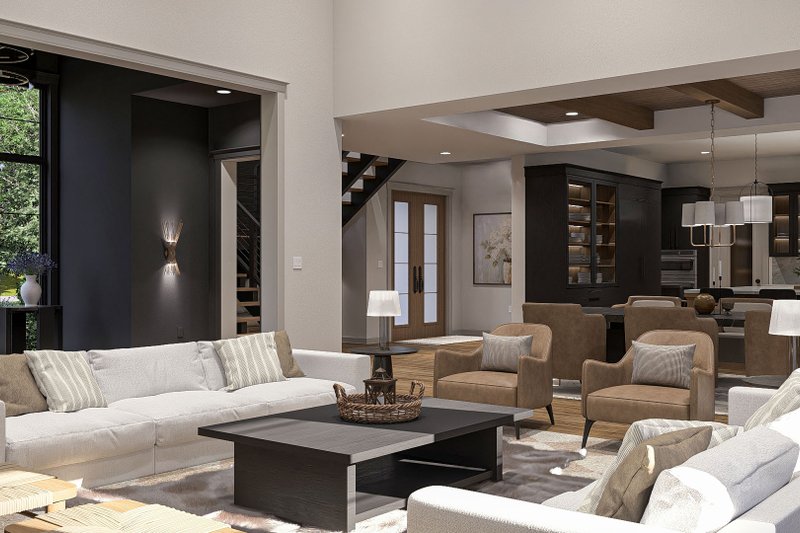 Architectural House Design - Interior - Family Room for Cottage House Plan #455-675 - 4 bed, 3.5 bath