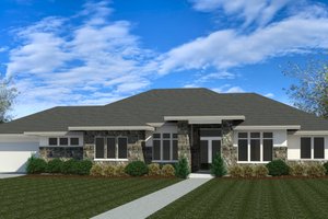 Modern Exterior - Front Elevation Plan #920-121