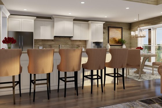 Interior - Kitchen 2 for European House Plan #17-2574 - 3 bed, 2.5 bath
