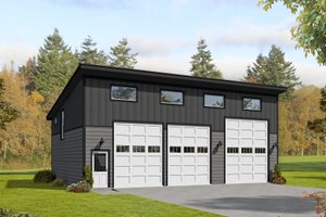 Contemporary Exterior - Front Elevation Plan #932-229