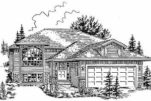 Traditional Exterior - Front Elevation Plan #18-306