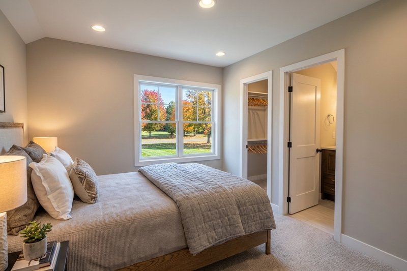 House Plan Design - Interior - Bedroom 1 for Farmhouse House Plan #51-1538 - 3 bed, 3.5 bath