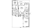 European Style House Plan - 4 Beds 3 Baths 3340 Sq/Ft Plan #84-600 