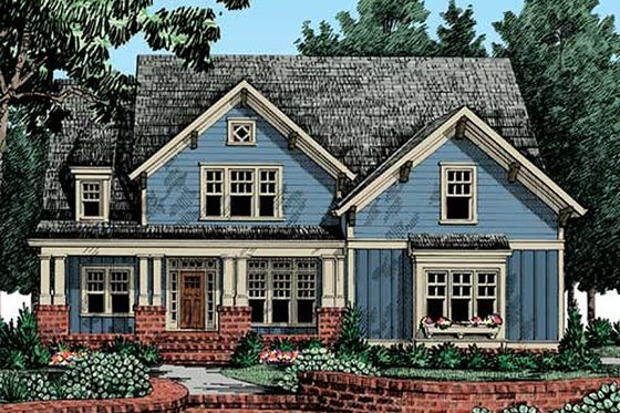 Exterior - Front Elevation 4 for Farmhouse House Plan #927-41 - 4 bed, 3.5 bath