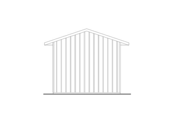 Exterior - Rear Elevation for Traditional House Plan #124-1404, 0 bath