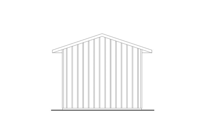 House Design - Exterior - Rear Elevation for Traditional House Plan #124-1404, 0 bath