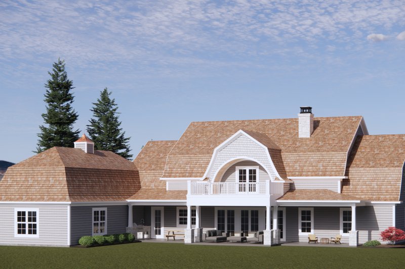 House Design - Exterior - Rear Elevation for Colonial House Plan #1096-9 - 4 bed, 4.5 bath