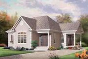 Cottage Style House Plan - 1 Beds 1 Baths 1108 Sq/Ft Plan #23-617 