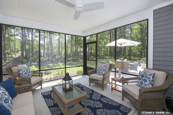 Exterior - Covered Porch for Country House Plan #929-670 - 3 bed, 2 bath