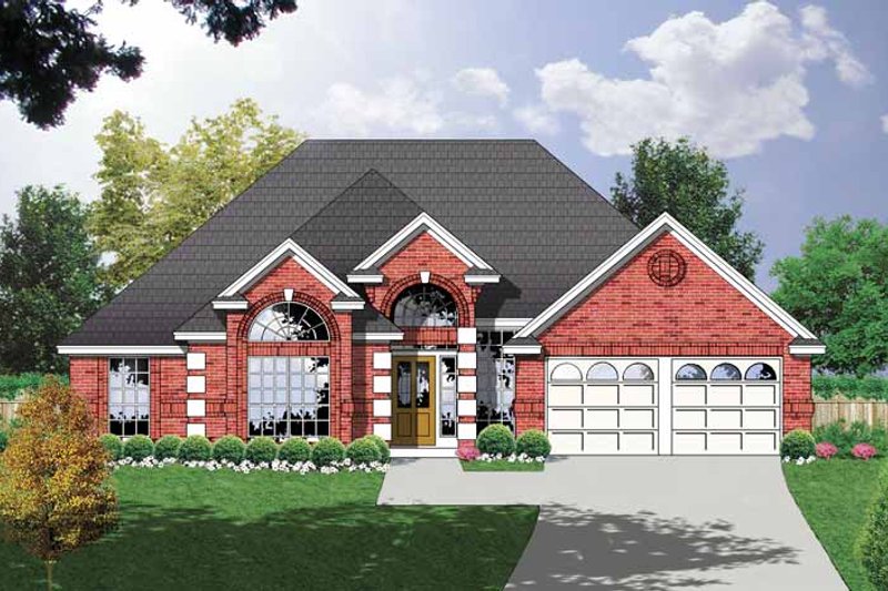 Dream House Plan - Ranch Exterior - Front Elevation Plan #40-444