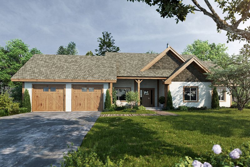 Ranch Style House Plan - 3 Beds 2 Baths 1416 Sq/Ft Plan #942-54
