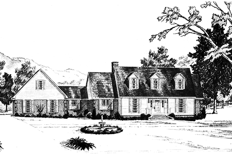 Dream House Plan - Colonial Exterior - Front Elevation Plan #36-607