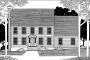 Colonial Style House Plan - 4 Beds 2.5 Baths 2736 Sq/Ft Plan #1053-13 