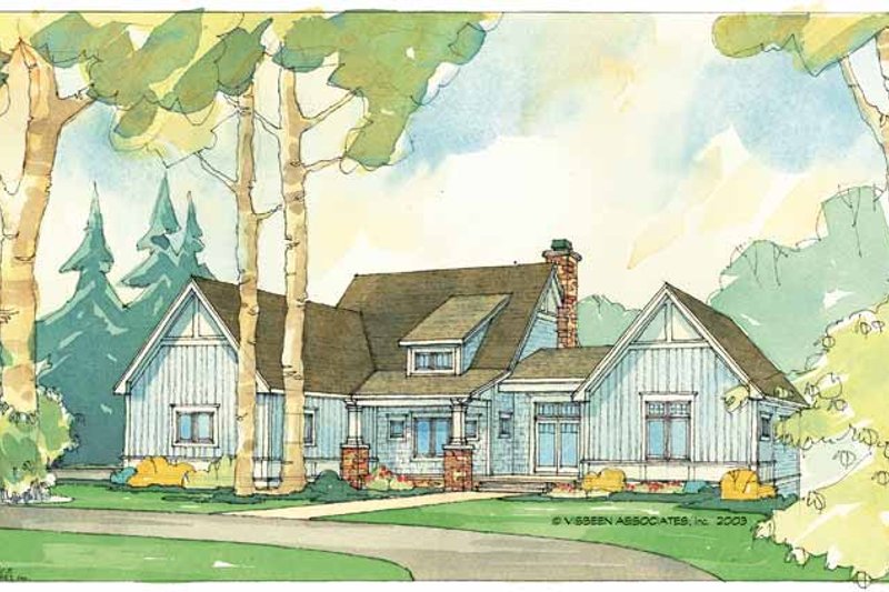 Dream House Plan - Craftsman Exterior - Front Elevation Plan #928-56