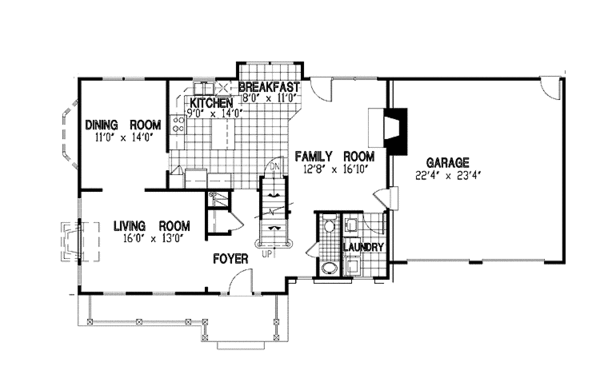 House Plan Design - Country Floor Plan - Main Floor Plan #953-79