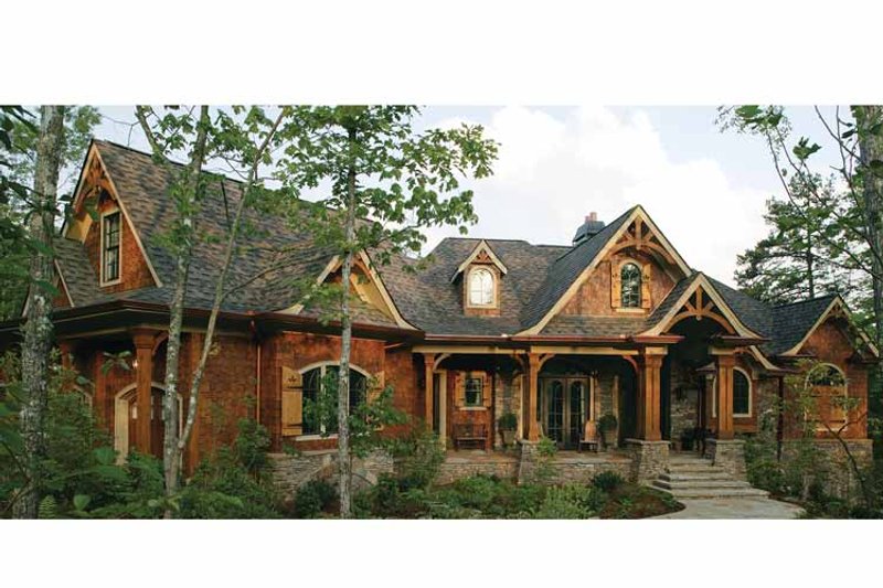 House Blueprint - Exterior - Front Elevation 3 for Craftsman House Plan #54-338 - 3 bed, 2.5 bath