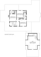 Floor Plan - Upper Floor for Farmhouse House Plan #927-1021 - 4 bed, 3.5 bath