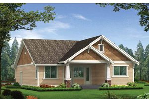 Exterior - Rear Elevation for Craftsman House Plan #132-529 - 3 bed, 2 bath