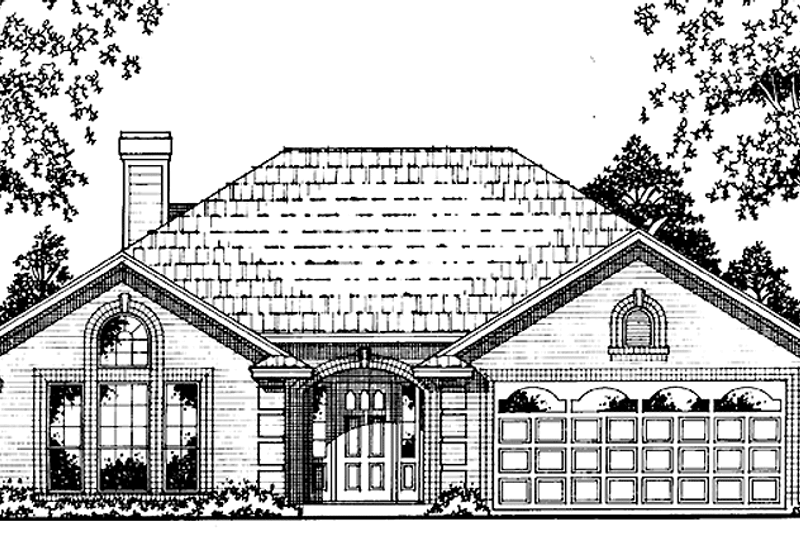 Country Style House  Plan  4 Beds 2 Baths 1624 Sq Ft Plan  