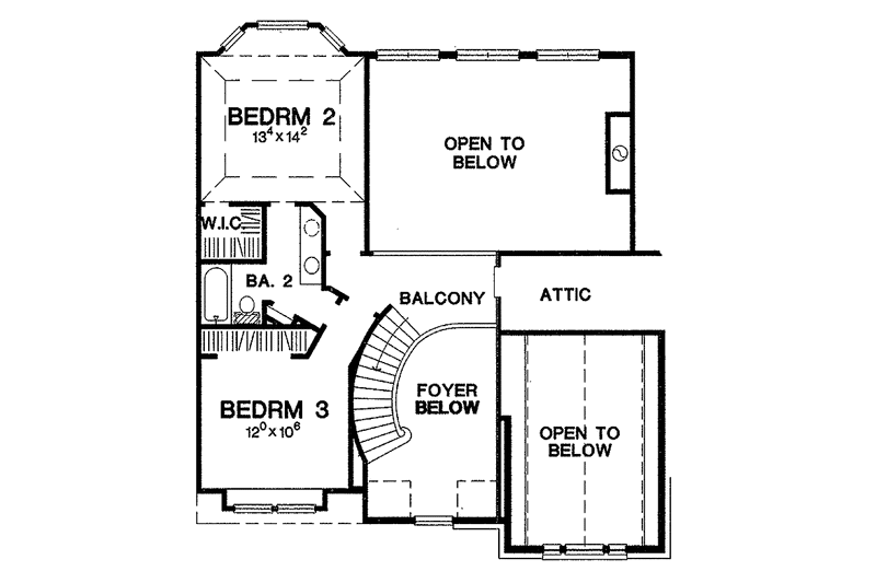 Dream House Plan - Floor Plan - Upper Floor for Traditional House Plan #472-170 - 3 bed, 2.5 bath
